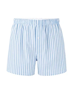 100% katoenen gestreepte boxershort - lichtblauw