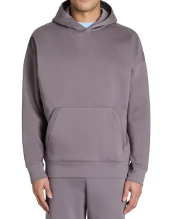 100% katoenen oversized hoodie met capuchon - grijs