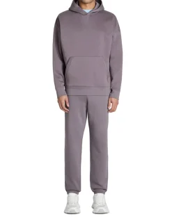 100% katoenen oversized hoodie met capuchon - grijs