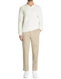 100% katoenen polokraagtrui - beige