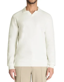 100% katoenen polokraagtrui - beige