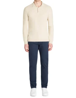 100% katoenen polokraagtrui - beige