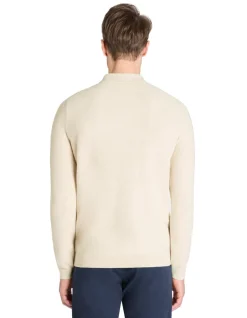 100% katoenen polokraagtrui - beige