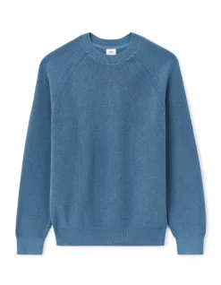 100% katoenen ronde hals trui - blauw