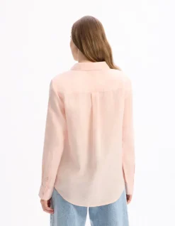 100% linnen overhemd - roze