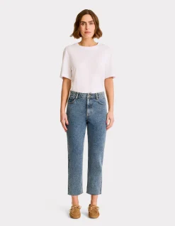 7/8 rechte jeans - blauw