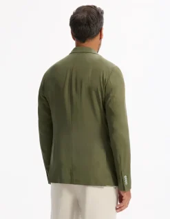100% tencel slim blazer - kaki