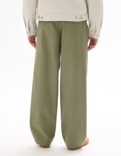 Baggy chino broek 100% katoen - licht kaki