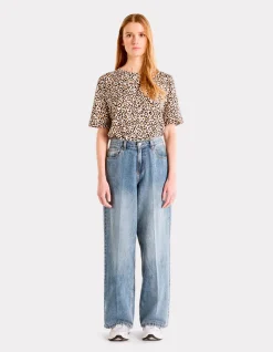 Baggy jeans - gebleekt