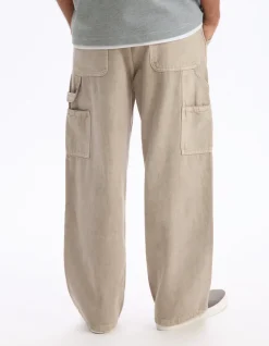 Baggy pantalon 100% katoen - beige