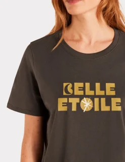 Bedrukt katoenen t-shirt - grijs