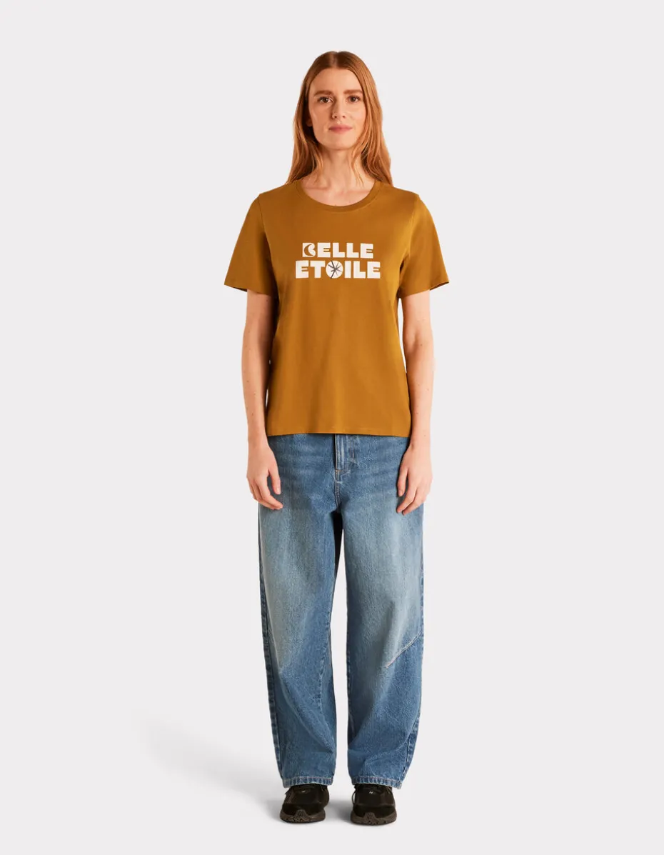 Bedrukt katoenen T-shirt - kaki