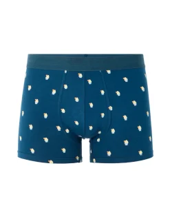 Bedrukte boxershorts - marineblauw