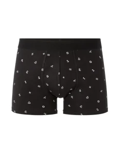 Bedrukte boxershorts - zwart