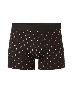 Bedrukte boxershorts - zwart