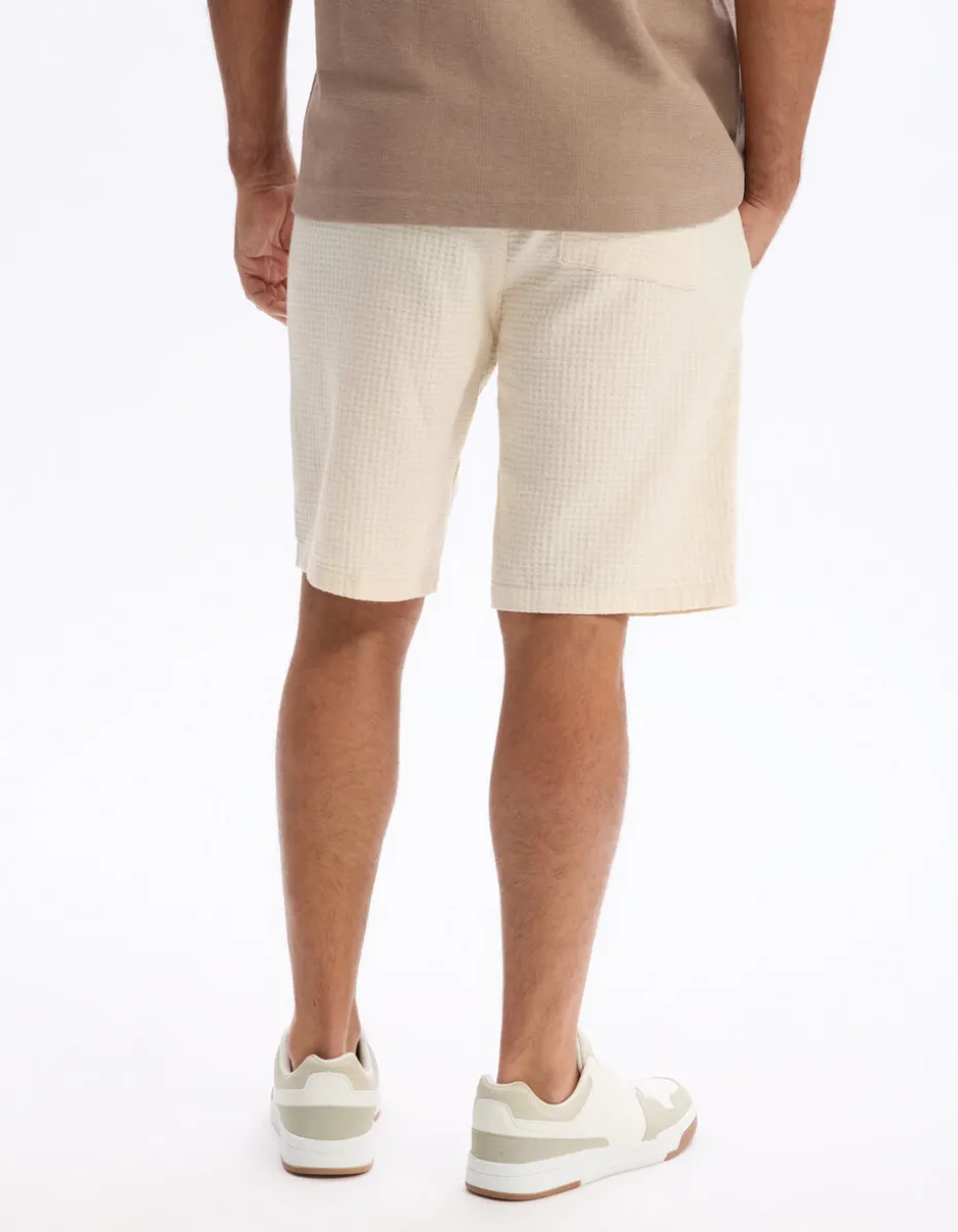Bermuda 100% katoen - beige