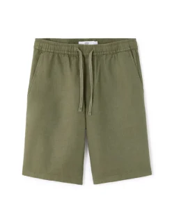 Bermuda 100% katoen - kaki