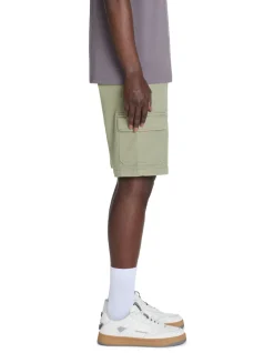 Bermuda 100% katoen stretch - kaki
