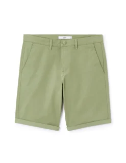 Bermuda 100% katoen stretch - groen