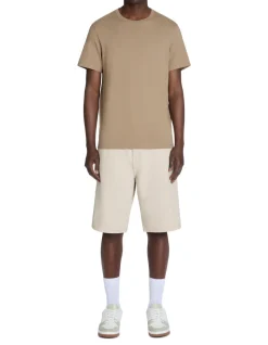 Bermuda baggy en jeans - beige