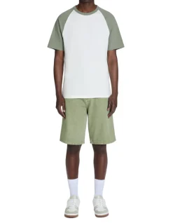 Bermuda baggy en jeans - kaki