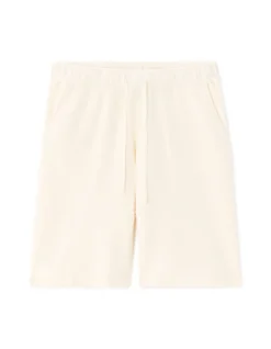 Bermuda in sweatstof katoenmix - ecru
