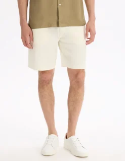Bermuda katoenmix - beige