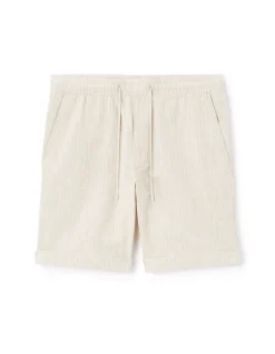 Bermuda lin-katoen - beige