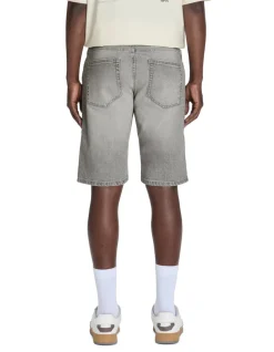 Bermuda recht en jeans - grijs