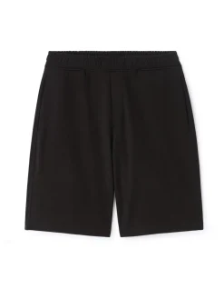 Bermuda regular fit gemengd katoen - zwart