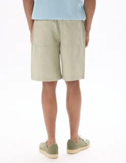 Bermuda TENCEL™ Lyocell en linnenmix - saliegroen