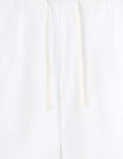 Bermudashort 100% mousseline katoen - wit