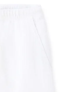 Bermudashort 100% mousseline katoen - wit