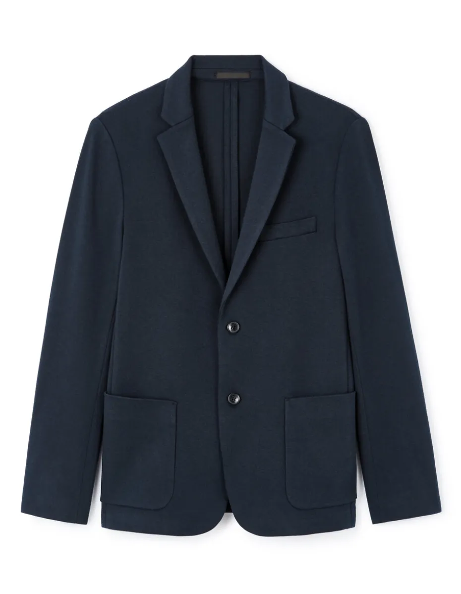 Blazer slim - marineblauw