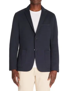 Blazer slim - marineblauw