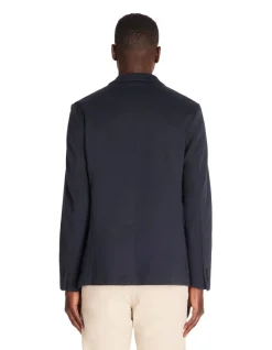 Blazer slim - marineblauw
