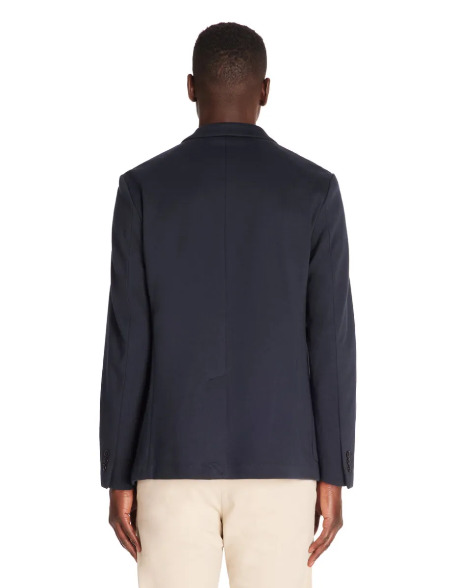 Blazer slim - marineblauw