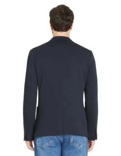 Blazer slim - marineblauw