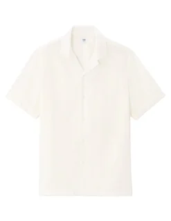 Blouse regular fit in jacquard - beige