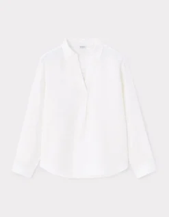 Blouse van 100% linnen - Wit