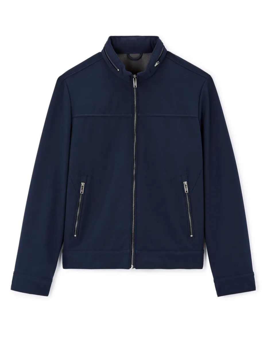 Blouson met opstaande kraag - marine
