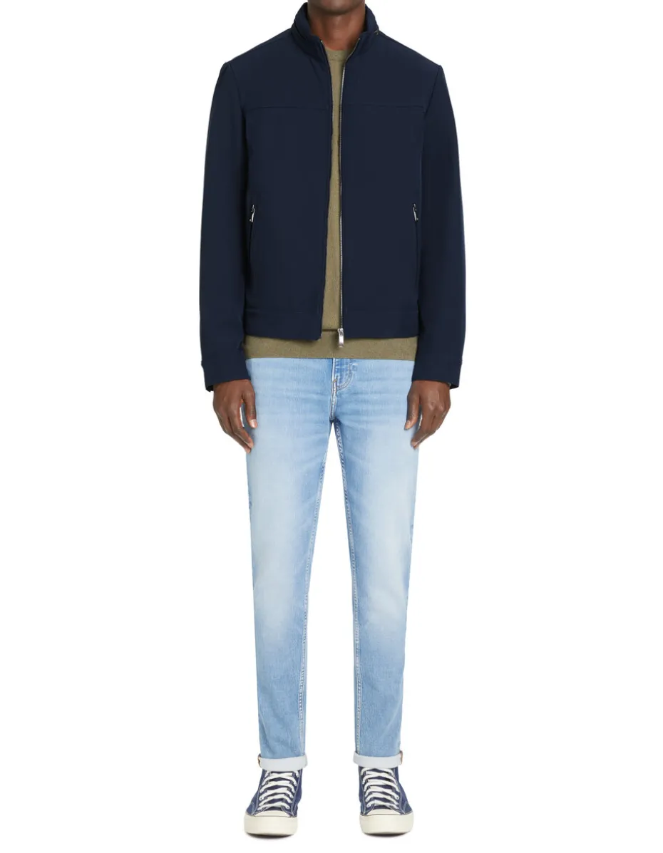 Blouson met opstaande kraag - marine