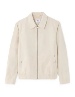 Blouson met overhemdkraag - ecru
