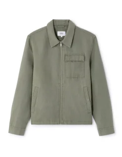 Blouson met overhemdkraag - groen