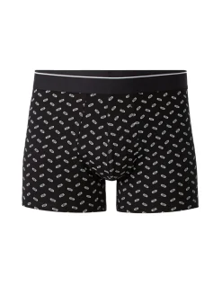 Boxer met micropatronen - zwart