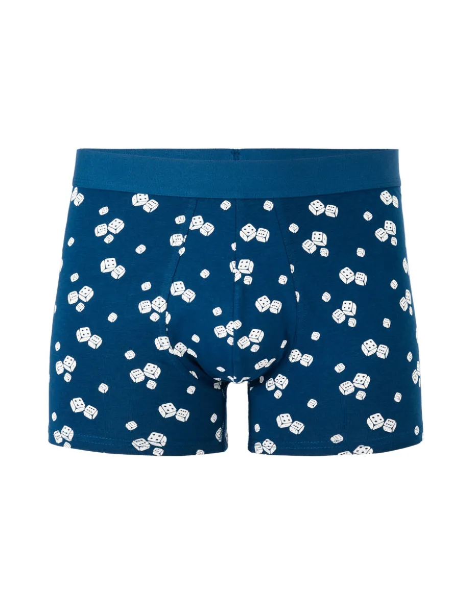 Boxershorts met bedrukte patronen - blauw