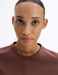 Boxy katoenen mouwloos t-shirt - roze