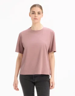 Boxy T-shirt in dik katoen - iris