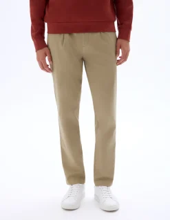 Broek 24H straight in lyocellmix - beige