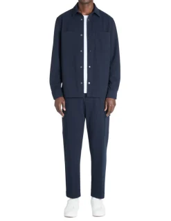 Cargo broek 24u cargo straight stretch katoen - marine